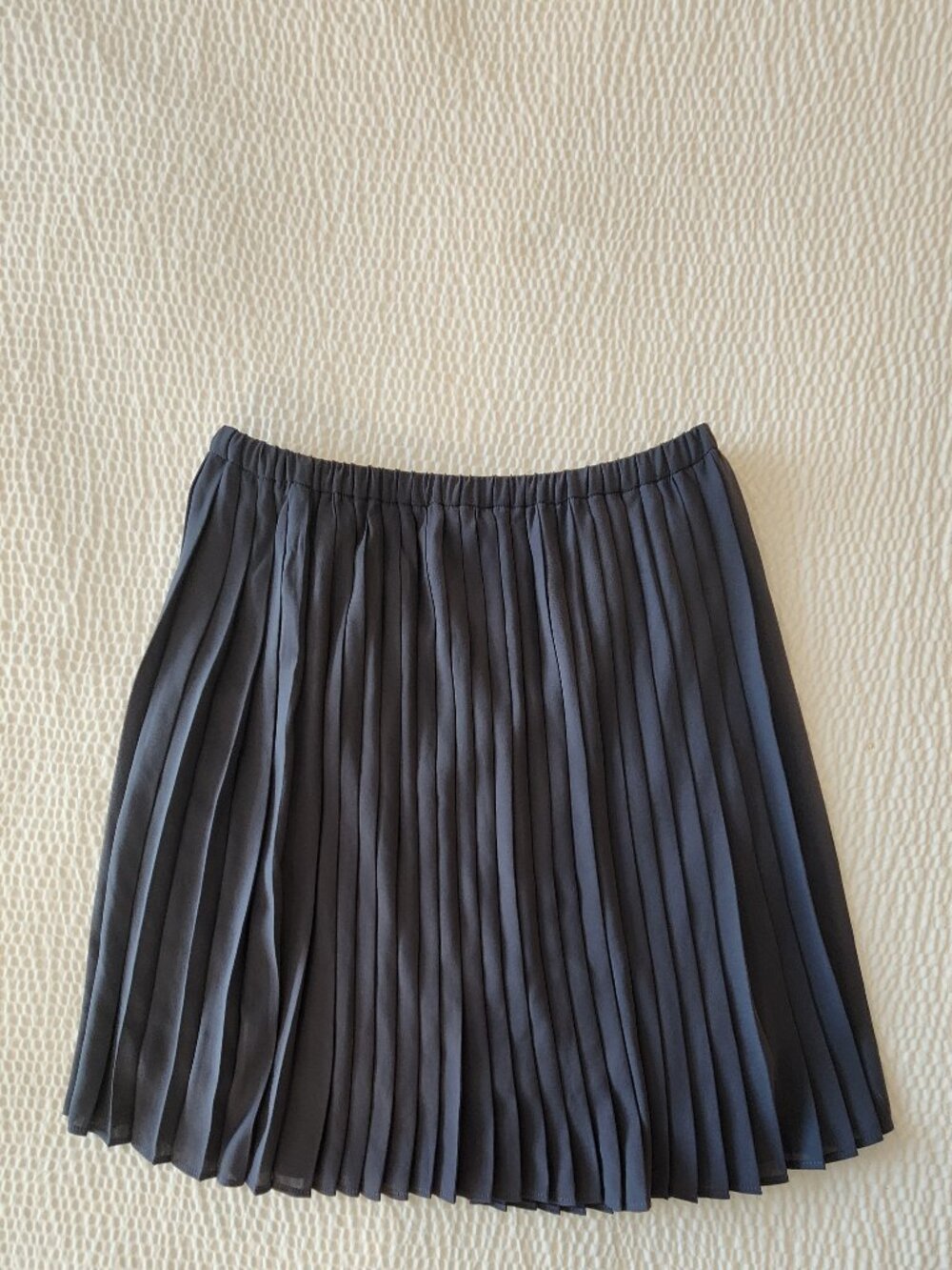 Banana Republic Knife Pleat Mini Skirt Night Azul Size Petite Medium